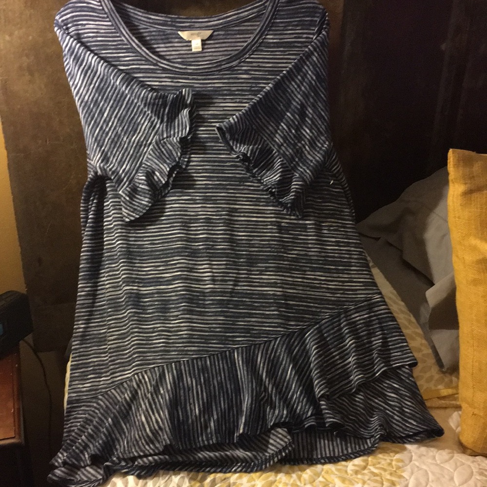 Terra Sky knit striped top